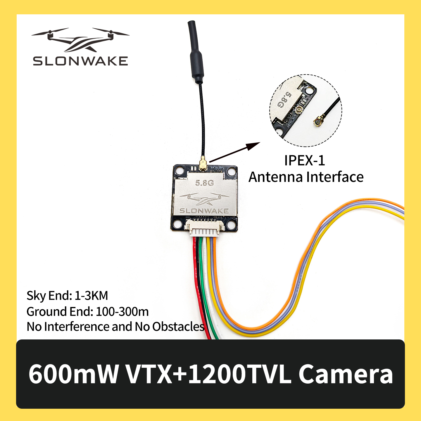 SLONWAKE 5.8G 600mW 7-24V FPV  - Fpv Drone Transmitter ulasan dan harga