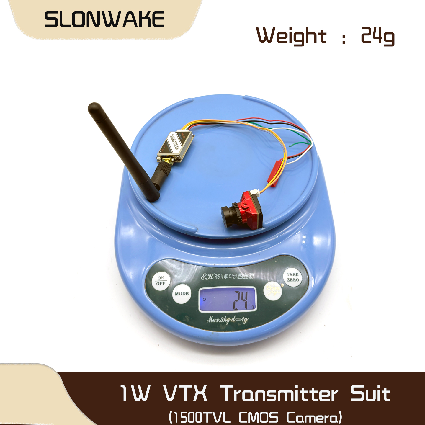 SLONWAKE  5.8G 48CH 1W VTX 100 - Fpv Drone Camera ulasan dan harga