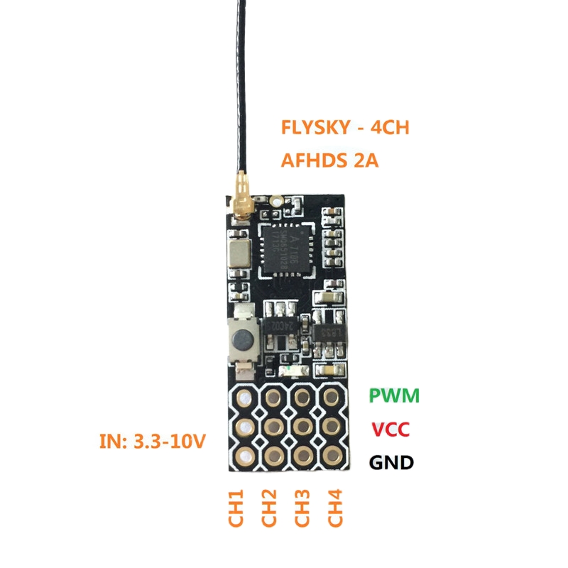 Flysky FS2A Mini Receiver 4CH  - Fpv Drone Flight Controller ulasan dan harga