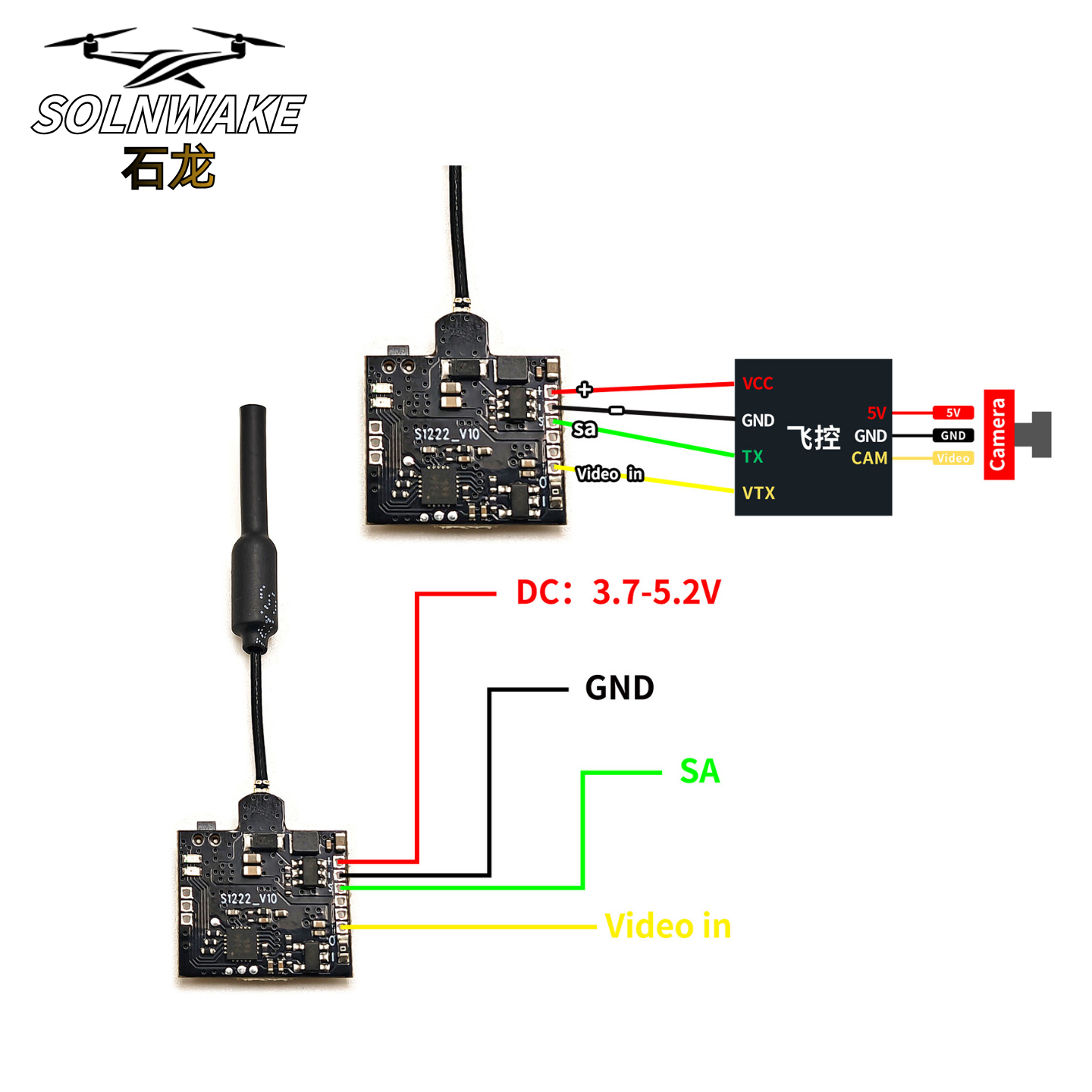 SLONWAKE Nano 5.8G 48CH 200mW  - Fpv Drone Transmitter ulasan dan harga