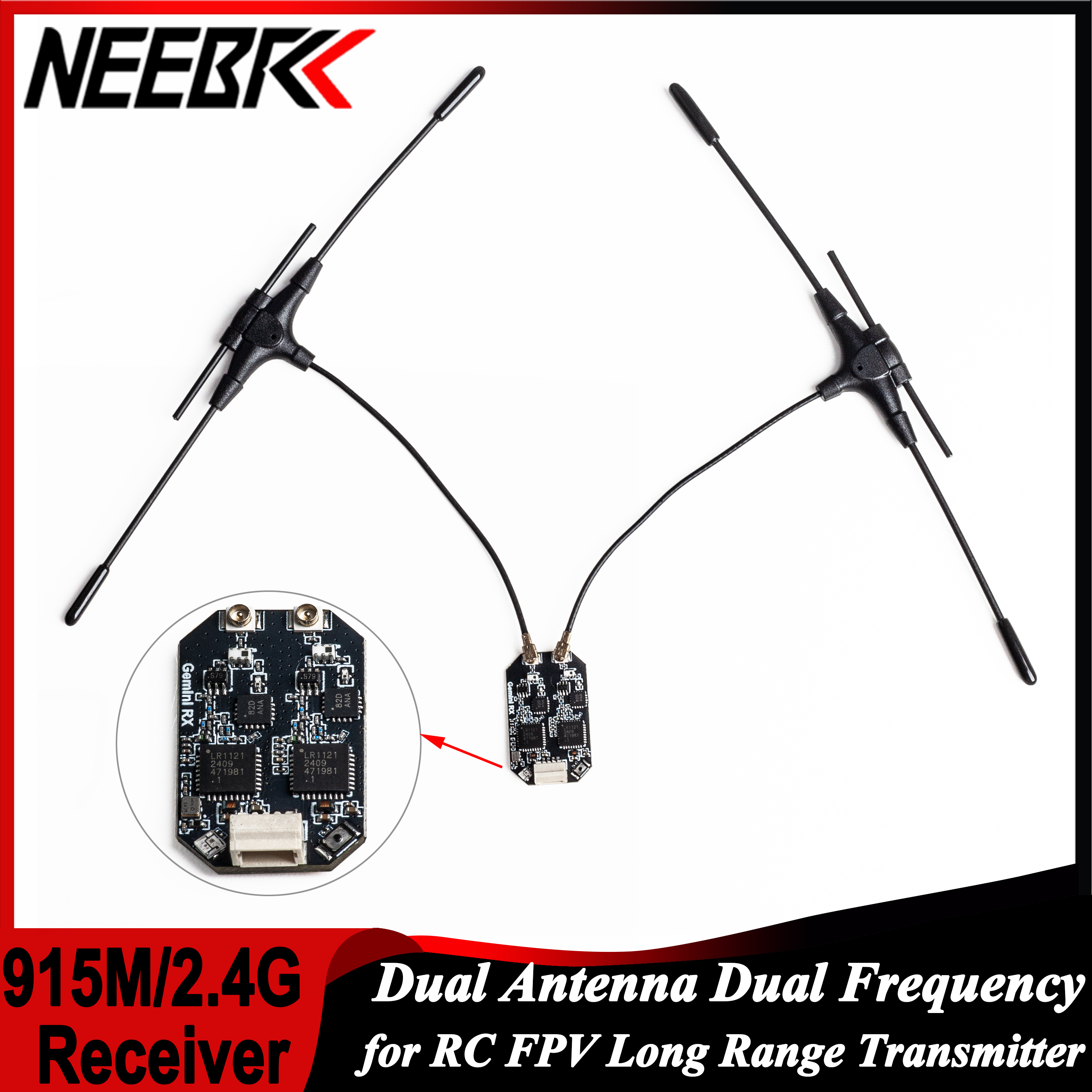 ELRS 915MHz/2.4GHz Gemini Dual - Fpv Drone Antenna ulasan dan harga