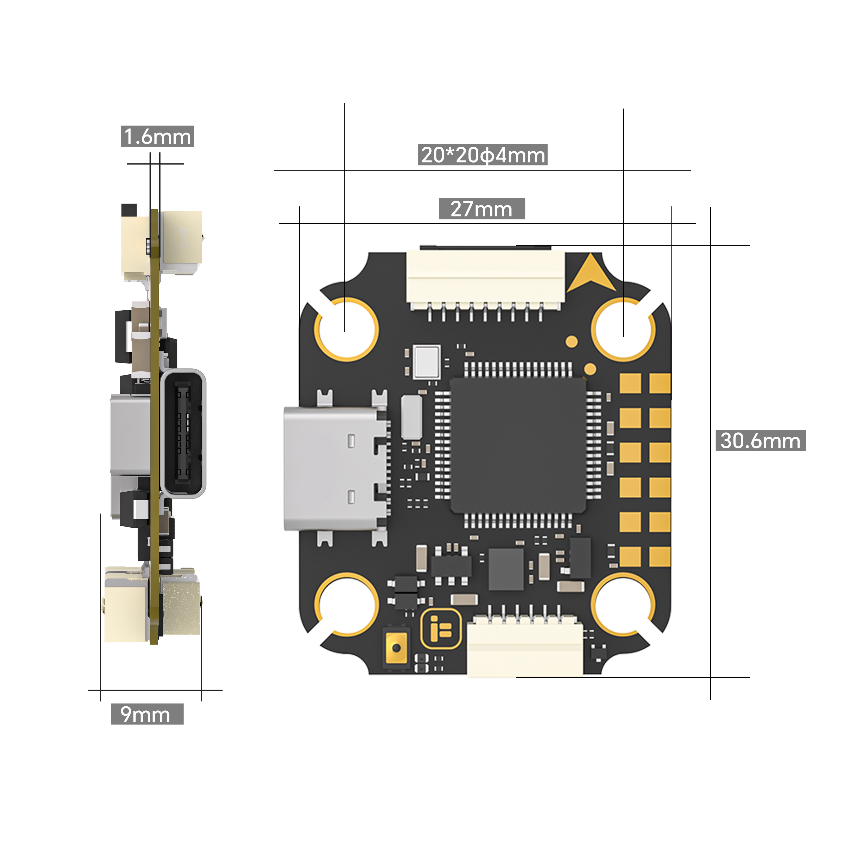 iFlight Borg F7 Mini Stack Fli - Fpv Drone Esc ulasan dan harga