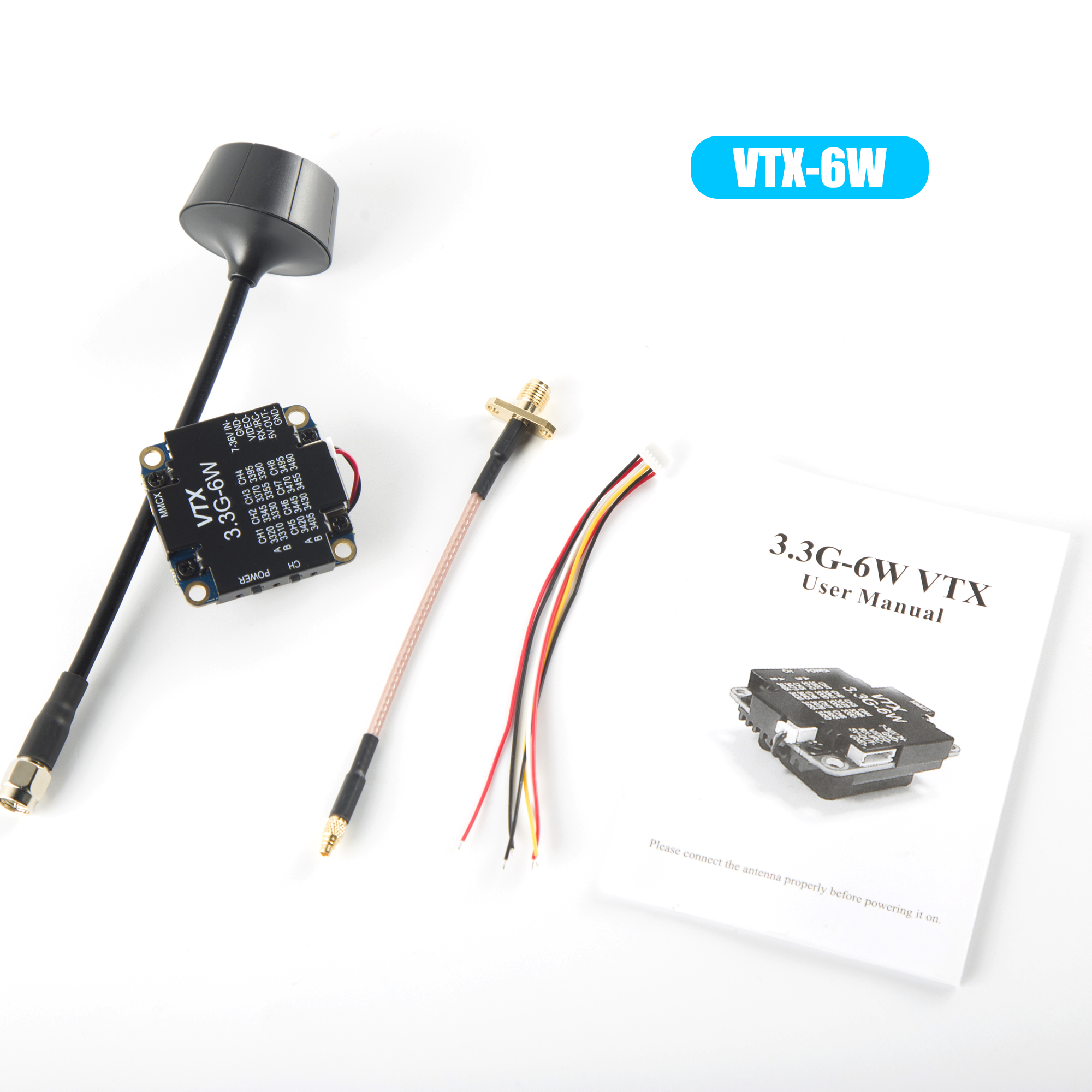 FPV Video Transmitter 3.3G 6W  - Fpv Drone Transmitter ulasan dan harga