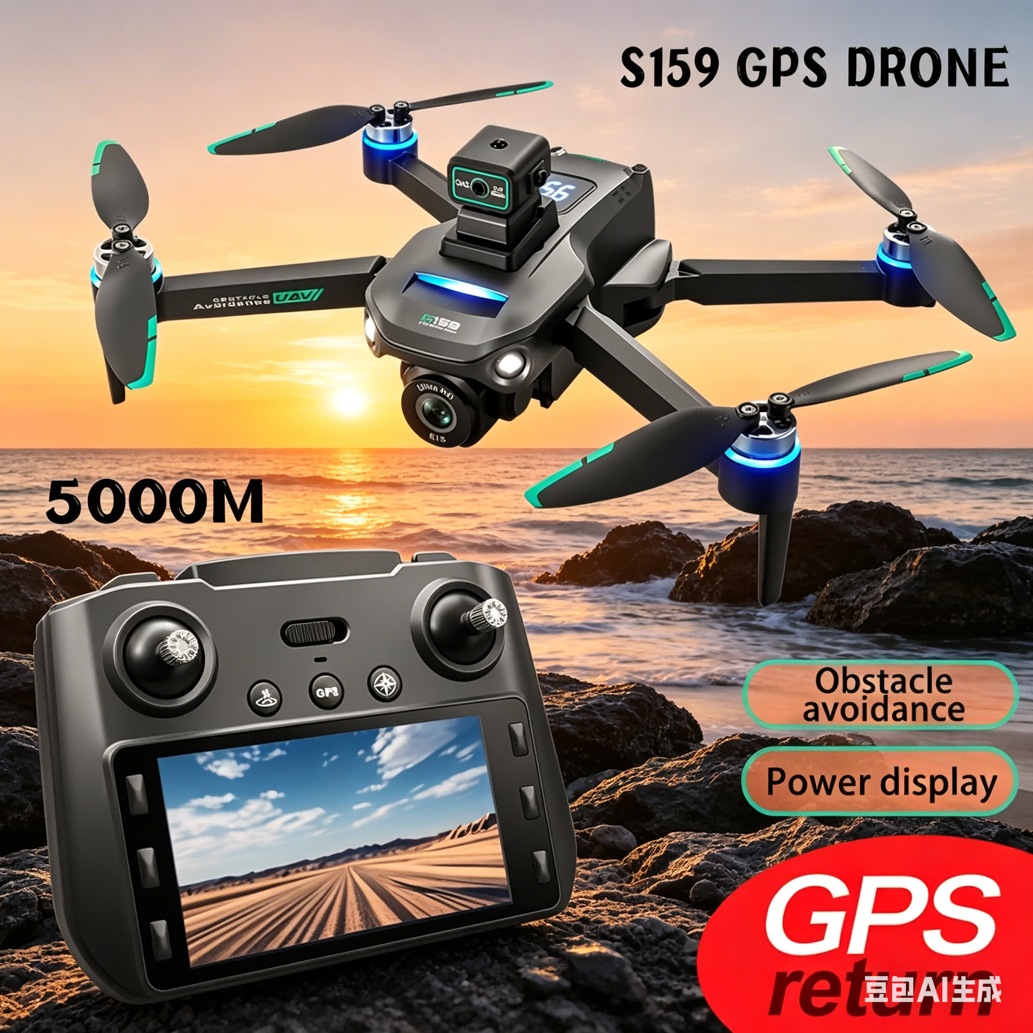 S159 GPS Drone 4K Profesional  - Fpv Drone Charger ulasan dan harga